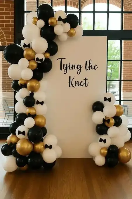 balloon garland, balloon garland near me, party decorations, event planning, backgrounds