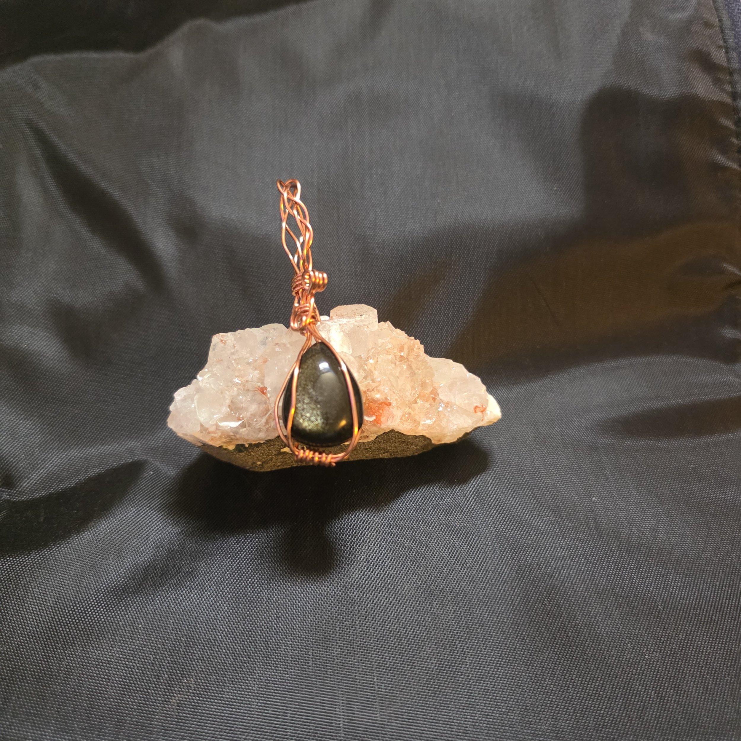 Gold sheen obsidian