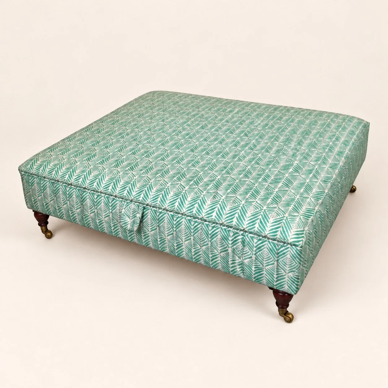 Ottoman Reupholstery — Before & After