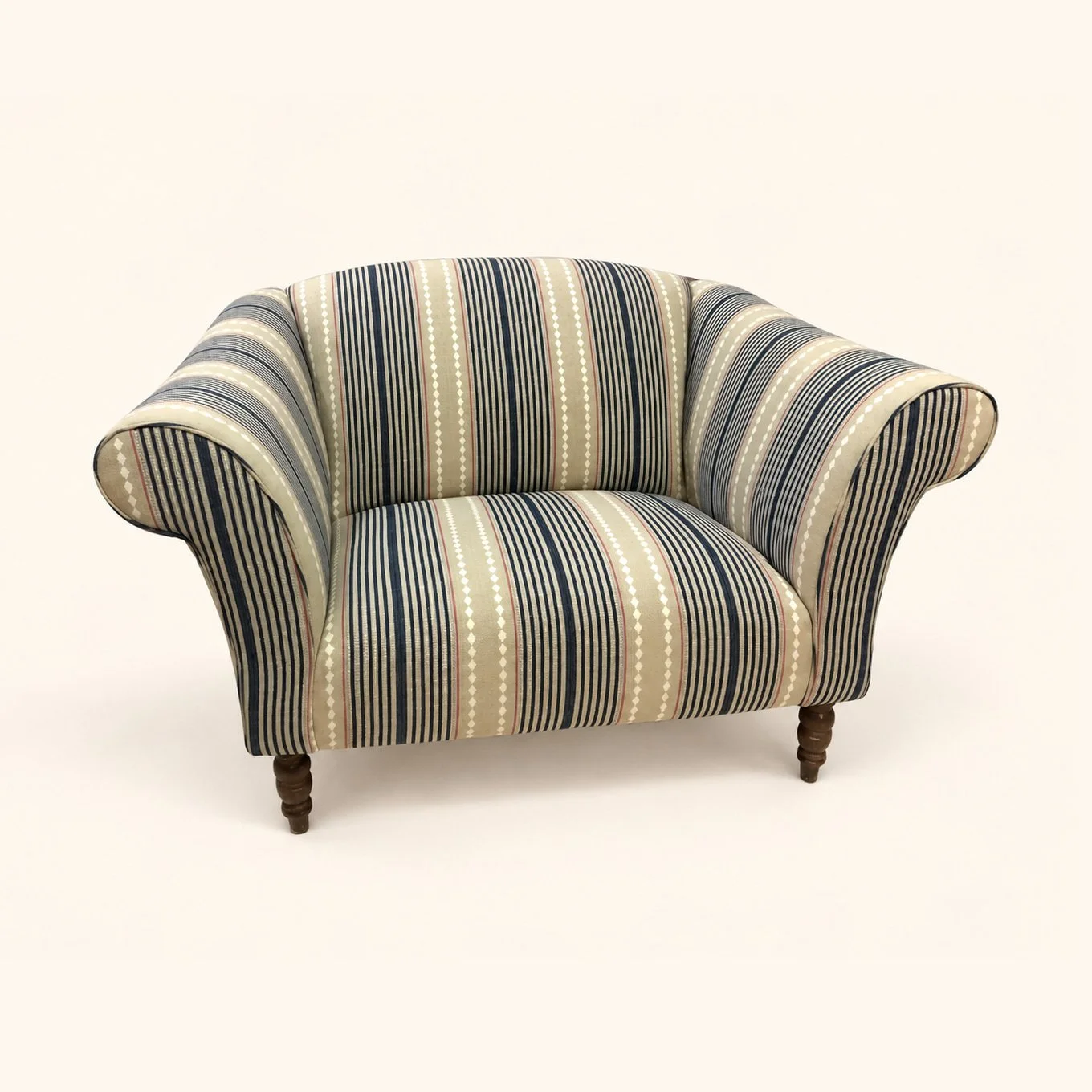 Striped Tub Chair — Before & After