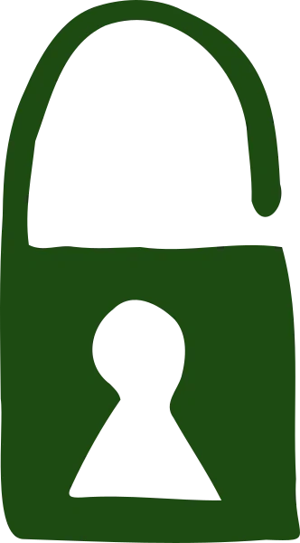 Trust and safety padlock illustration