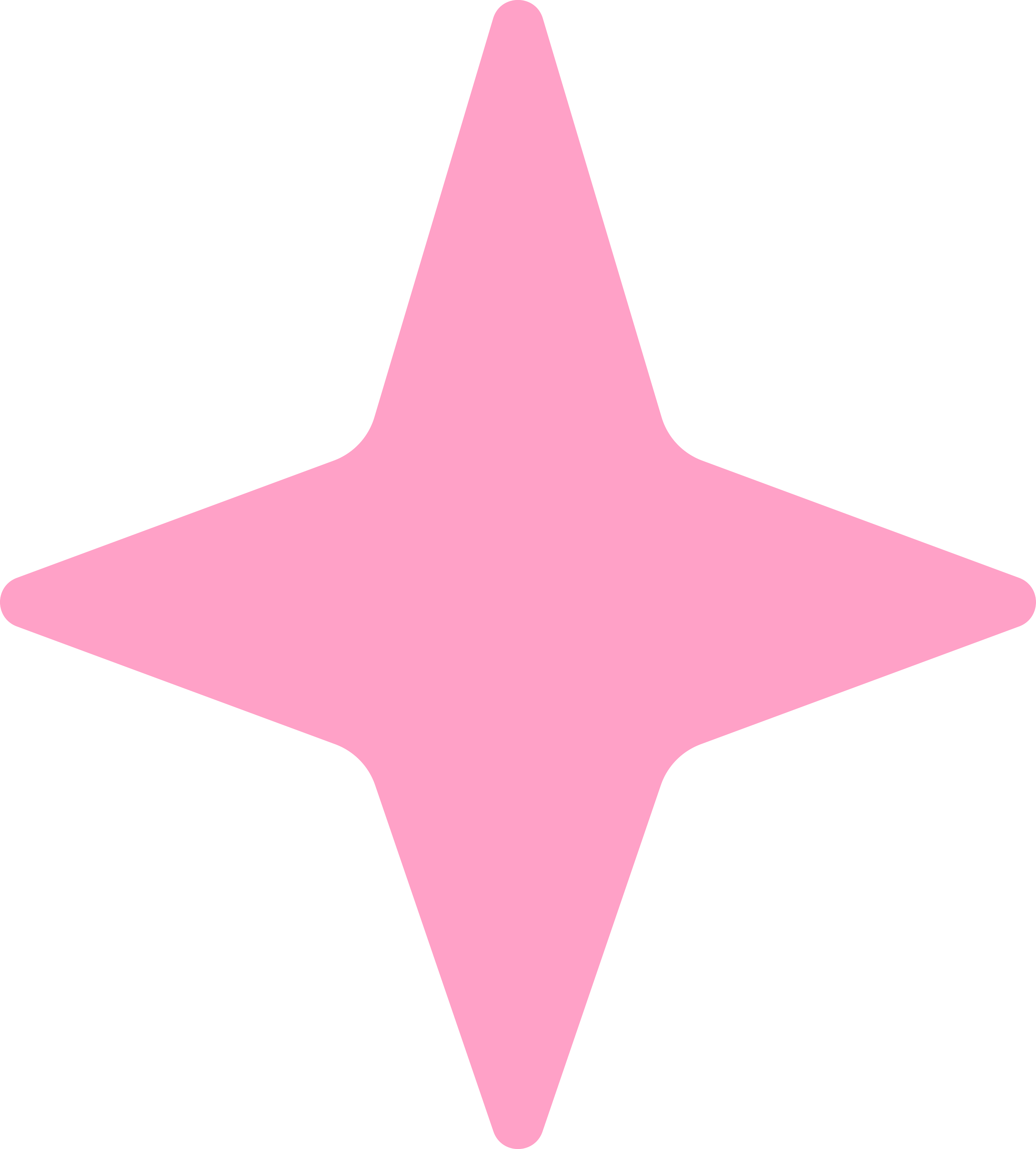 A pink and black shield-shaped emblem with a pink diamond shape in the center and a black outer border.