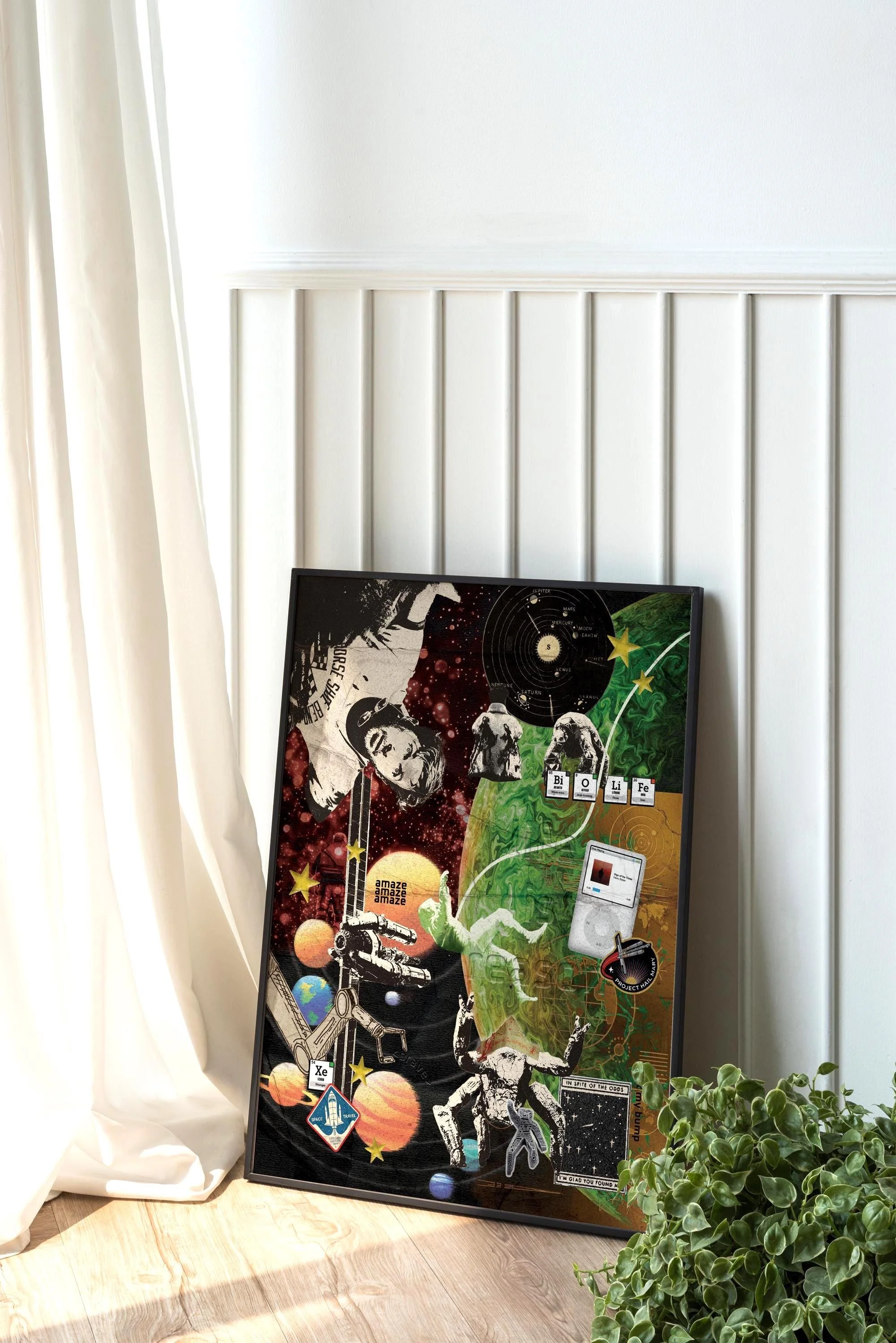 Project Hail Mary Wall Art, Andy Weir Book Lover Gift, Sci Fi Art Print, Space Wall Decor, Science Fiction Poster, Astronomy Decor