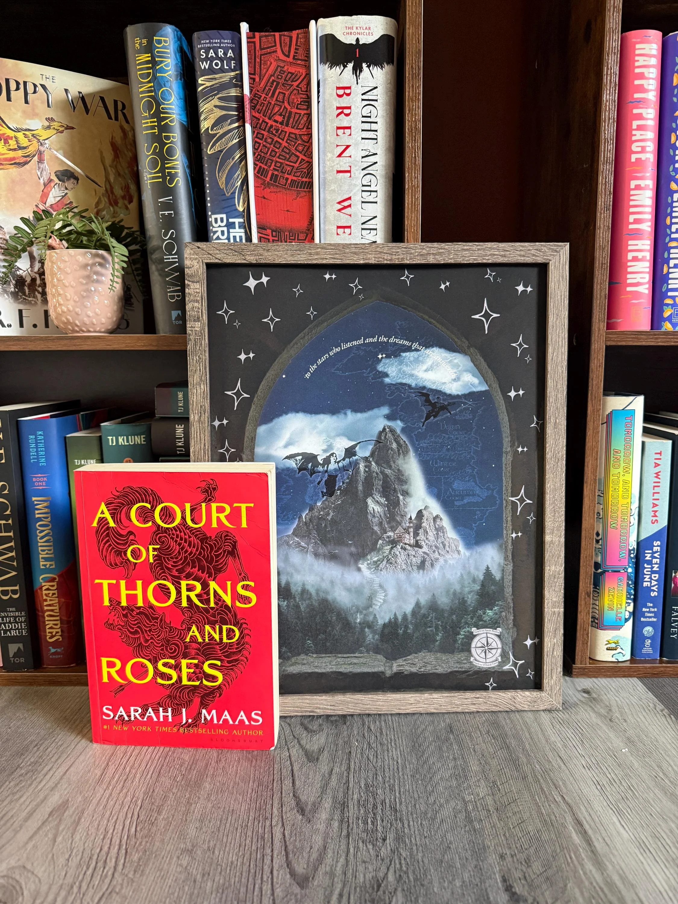 A Court of Thorns and Roses Wall Art Print | ACOTAR Inspired Bookish Decor | Fantasy Romance Art | Night Court Poster | Dark Fantasy