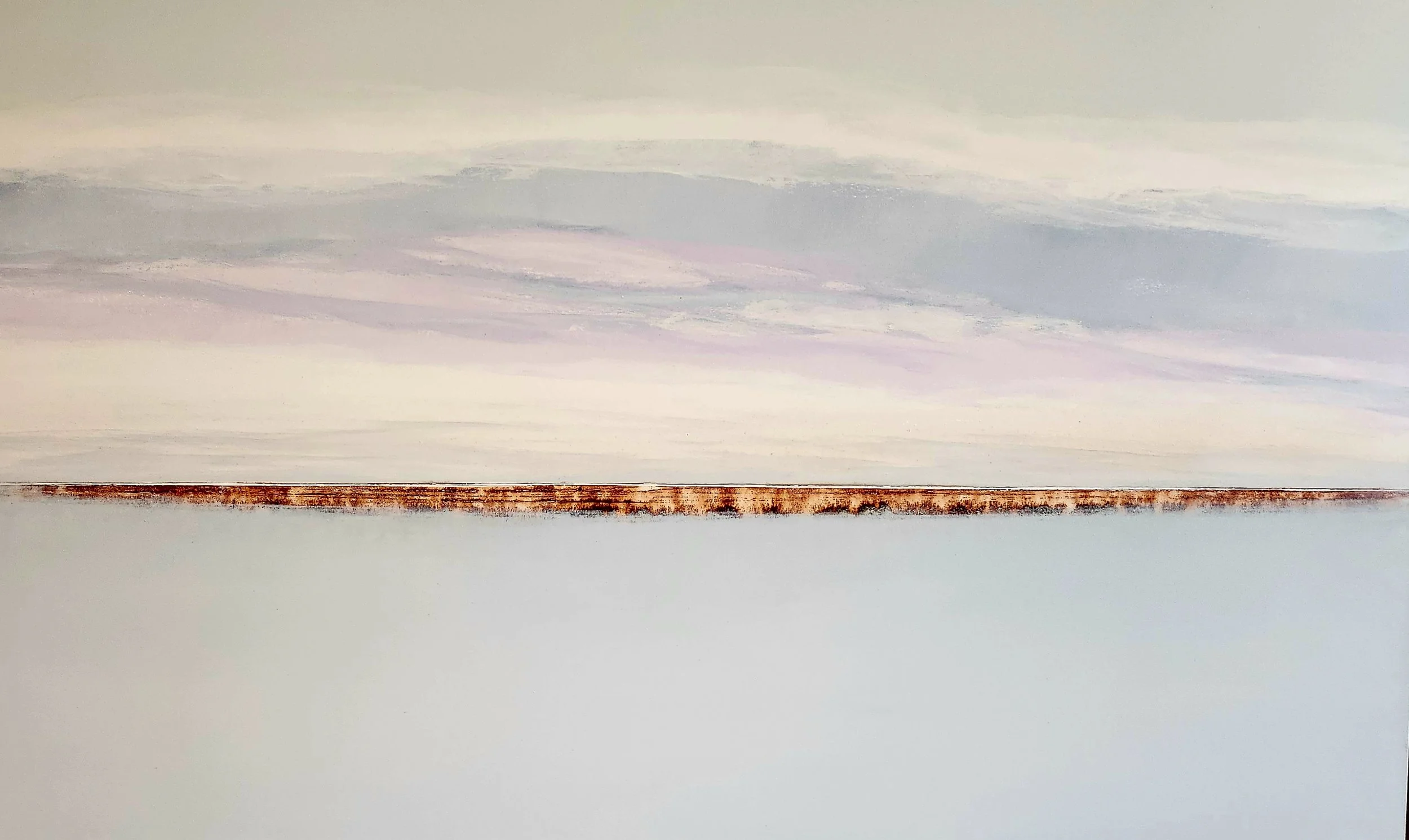 Lilac Skies, 36 x 60 inches, acrylic on canvas
