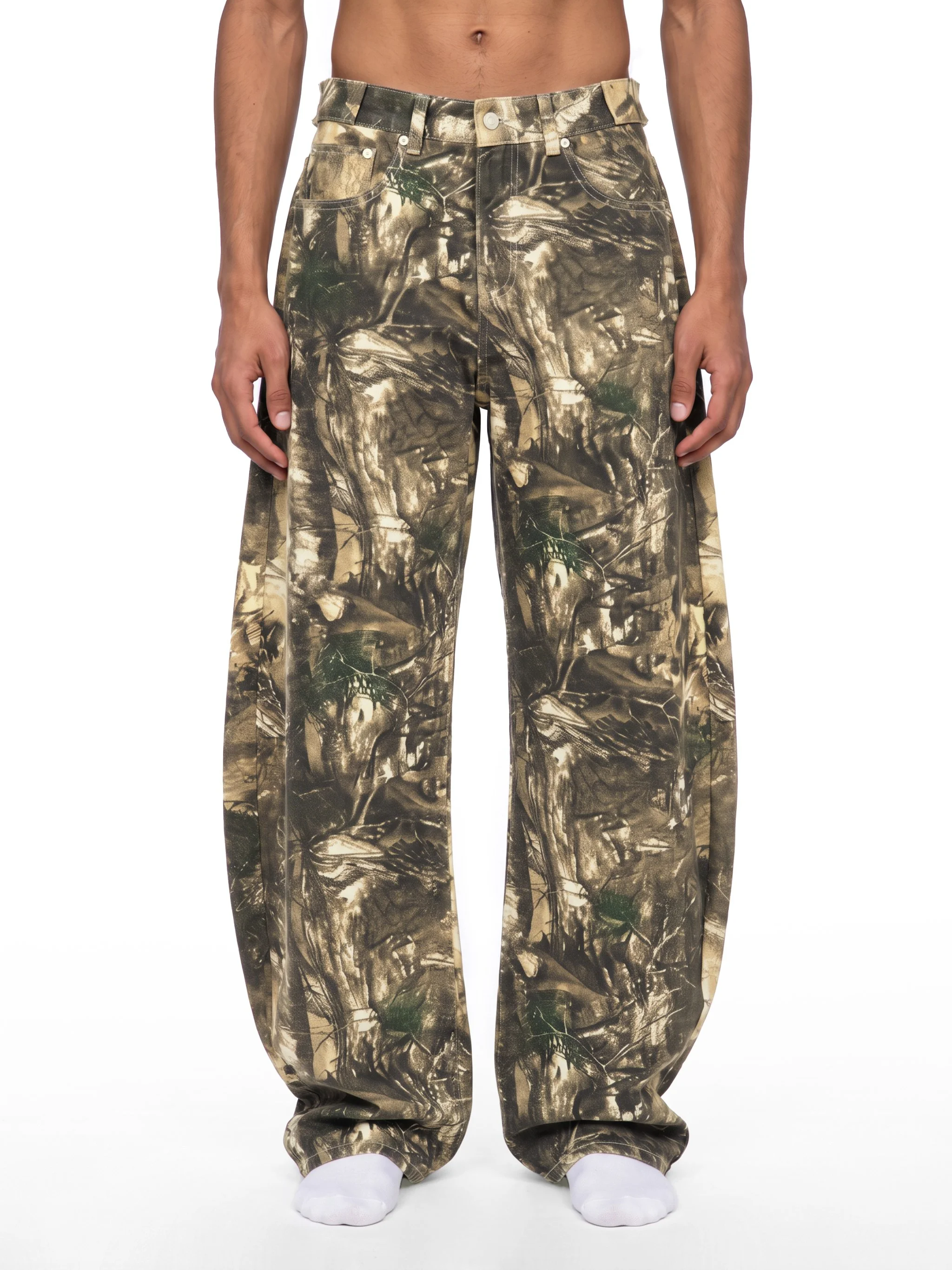 Tree Camo Barrel Leg Pants