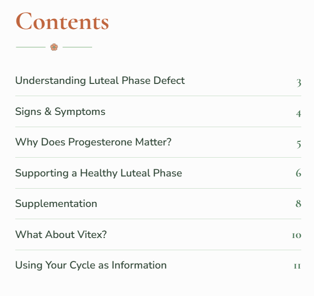 Luteal Phase Defect Guide