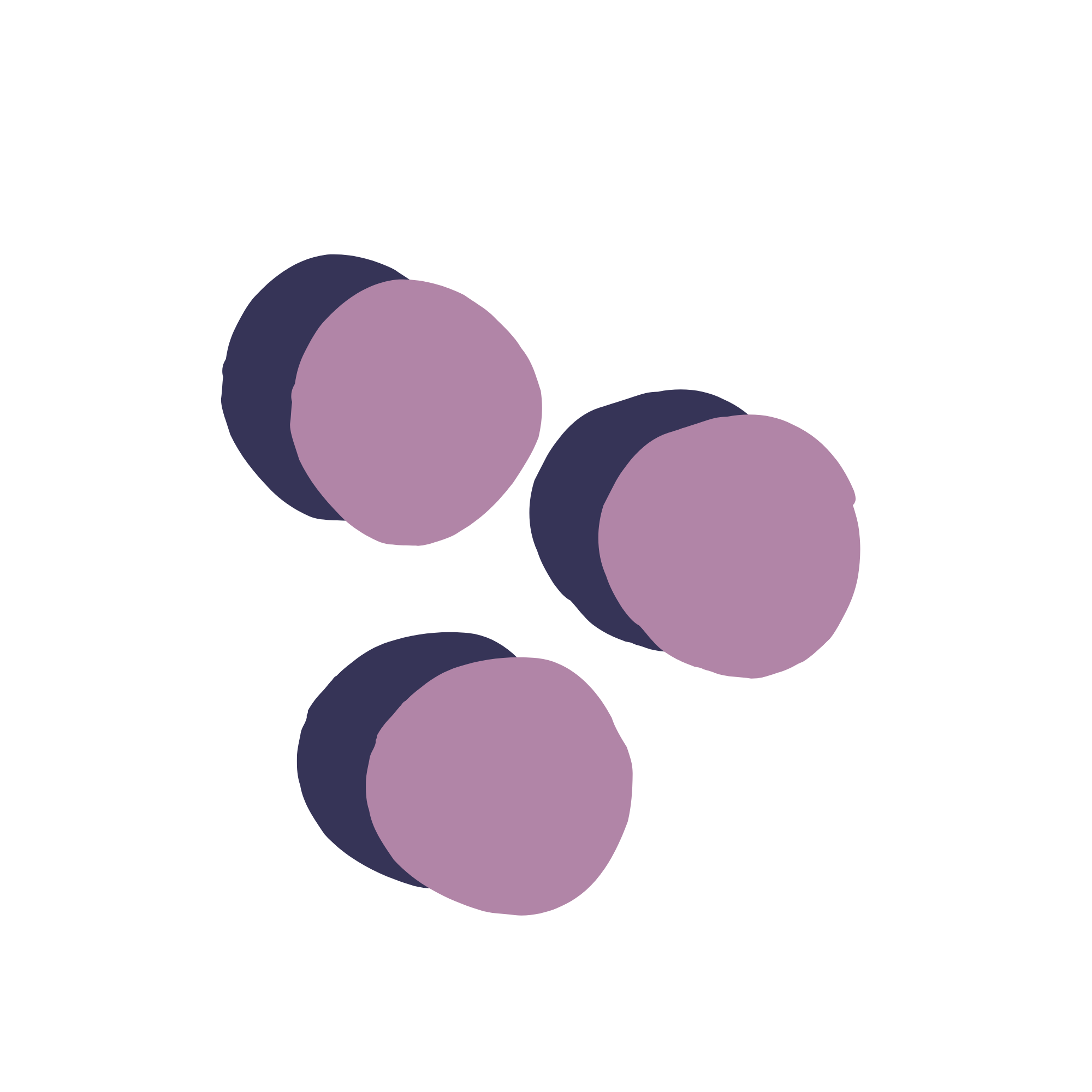 Stylized purple dots