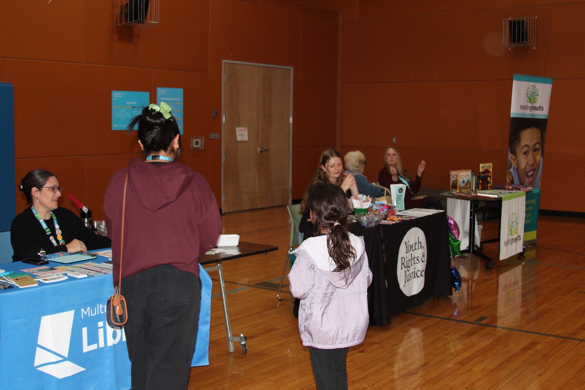 tabling at literacy event