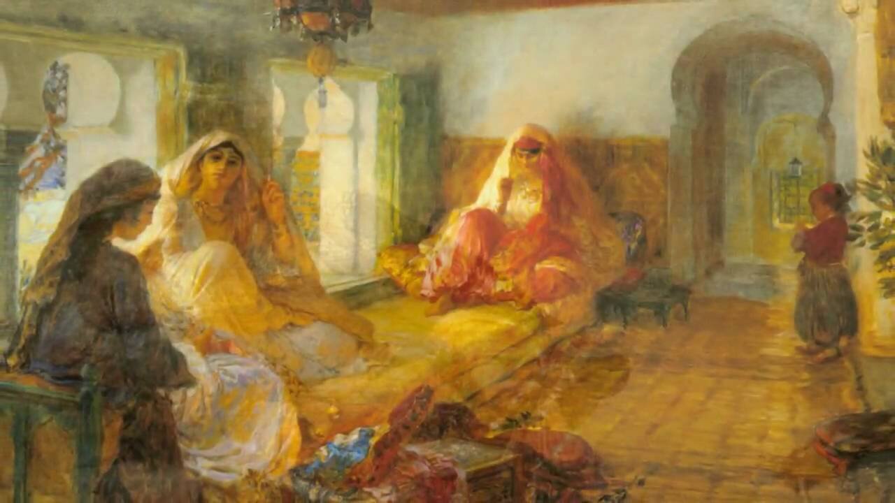Rimsky-Korsakov’s Scheherazade is inspired by One Thousand and One Nights, which chronicles the life of Scheherazade. In order to prevent herself from being killed, Scheherazade tells her captor a different story each night.