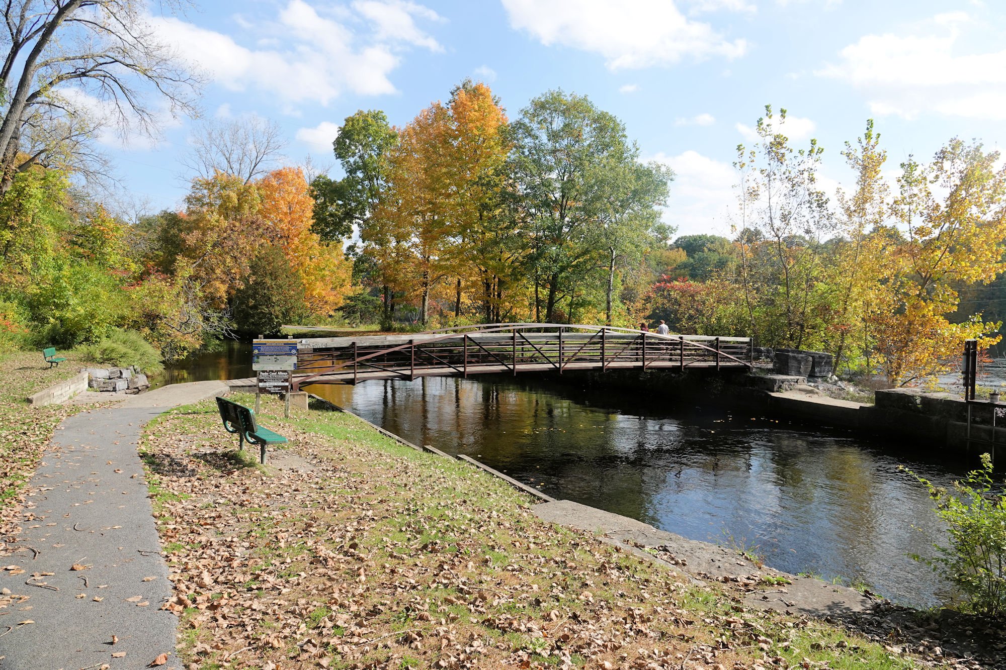  The Champlain Canalway Trail is a 62-mile multi-use trail extending from Waterford to Whitehall in northeastern New York. 