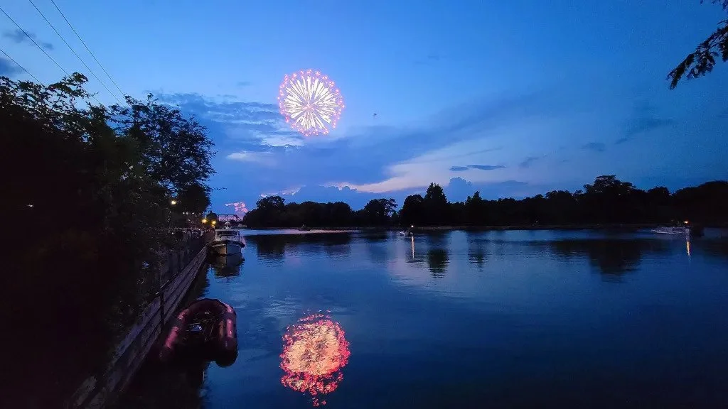  Highlight from the post-concert fireworks display in Medina, NY on July 2, 2025 