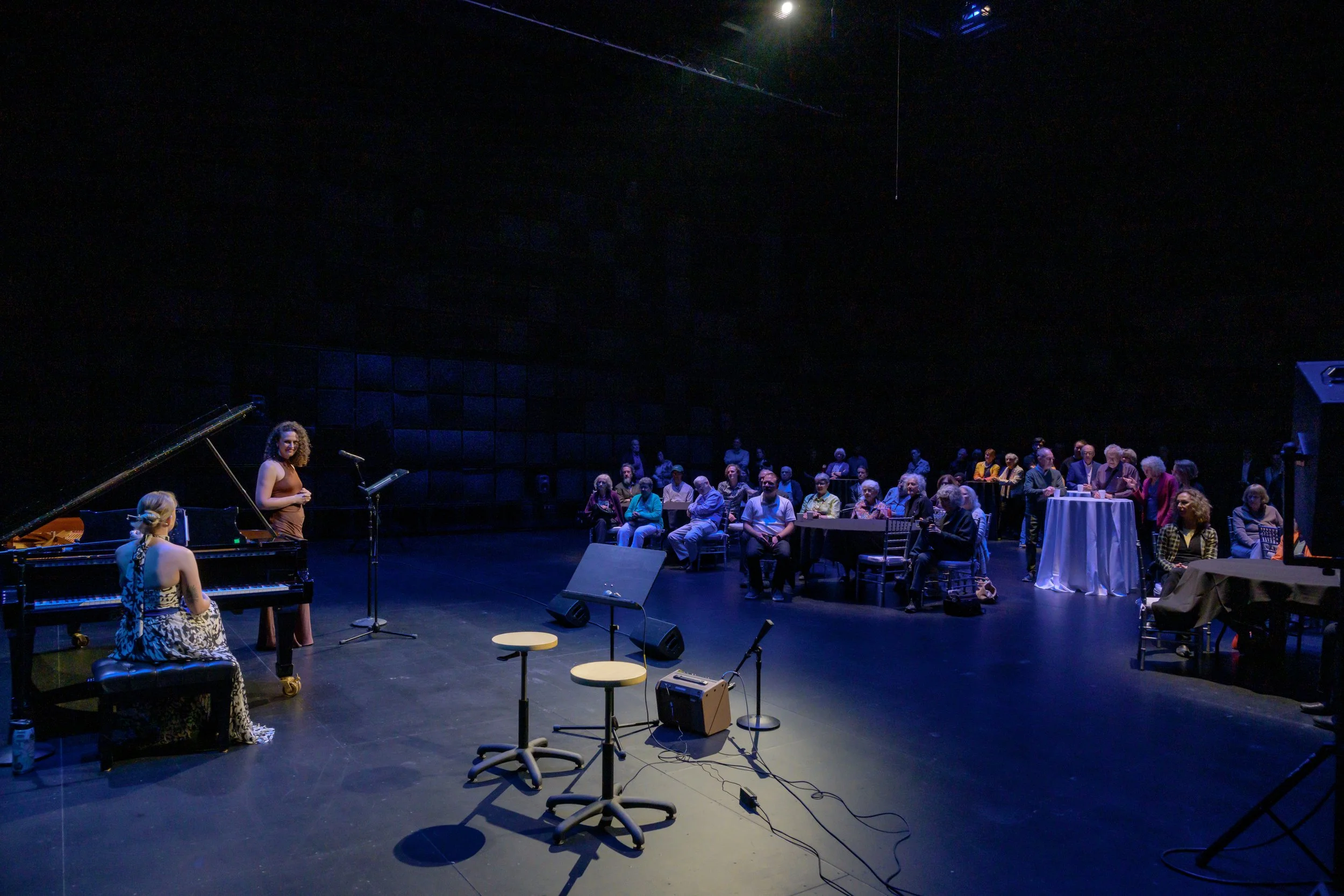  Vocalists Britt Hewitt and Devony Smith perform at Late Night Lounge in EMPAC Studio 1 June 7, 2025 PC: Gary Gold Photography 