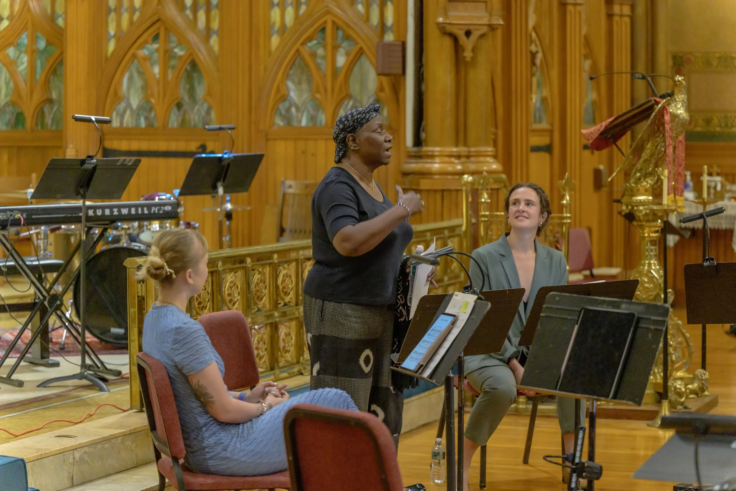  Vocalists Britt Hewitt, MaryNell Morgan, and Devony Smith at More Voices Showcase at St. Paul’s Church June 7, 2025 PC: Gary Gold Photography 