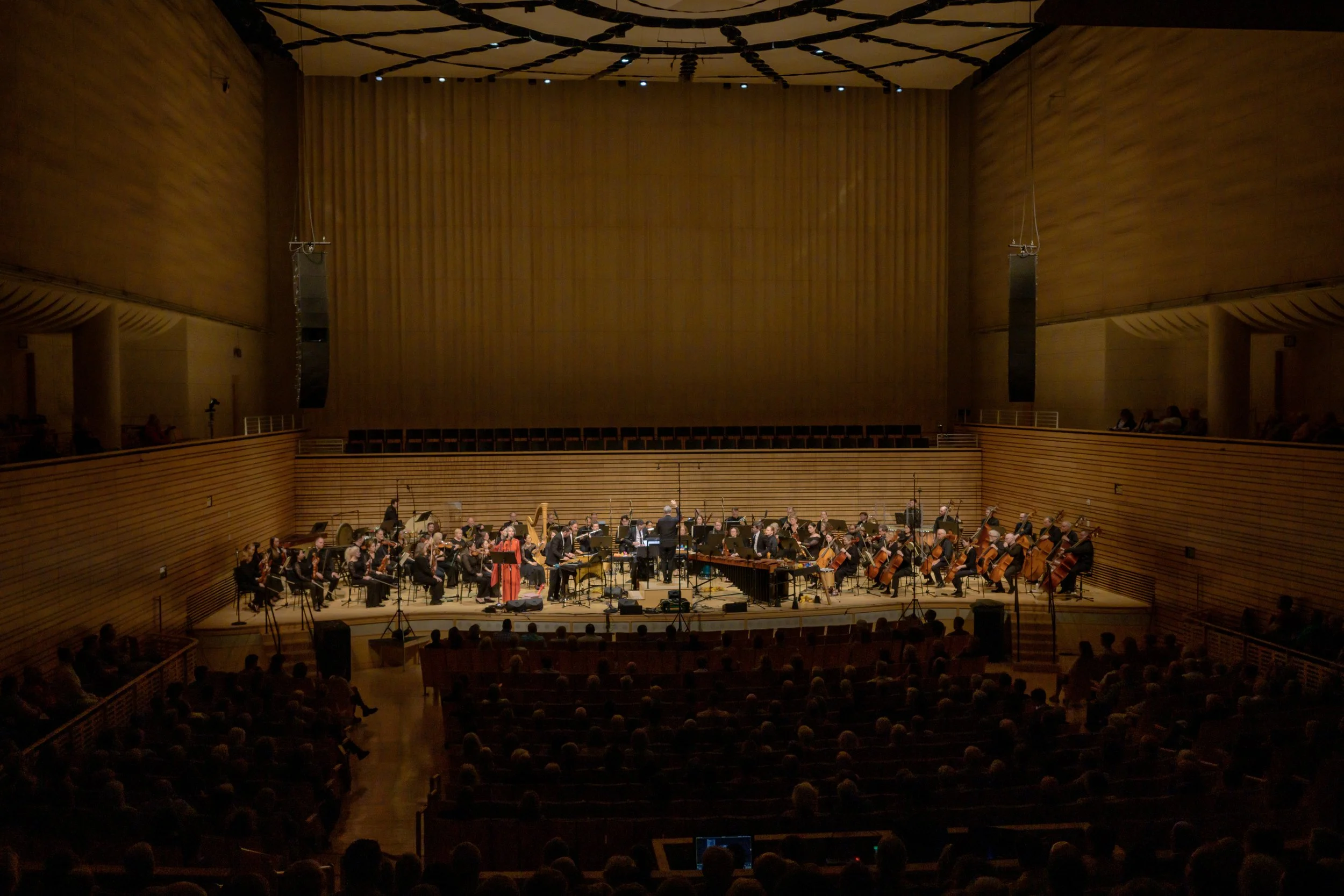  Clarice Assad and Third Coast Percussion perform with Albany Symphony at EMPAC Concert Hall June 7, 2025 PC: Gary Gold Photography 
