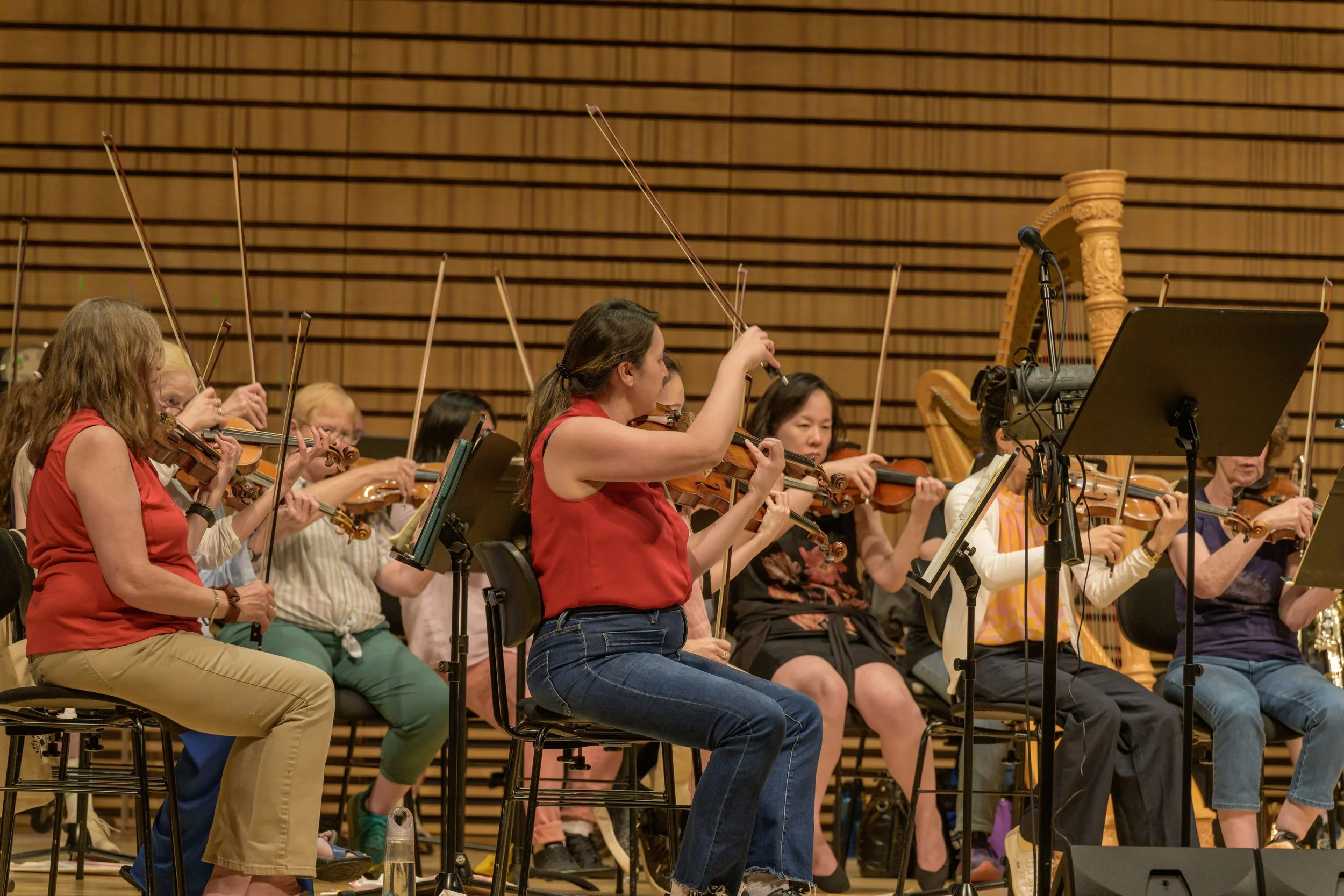 Concertmaster Christina Bouey during Albany Symphony Open Rehearsal at EMPAC Concert Hall June 5, 2025 PC: Gary Gold Photography 