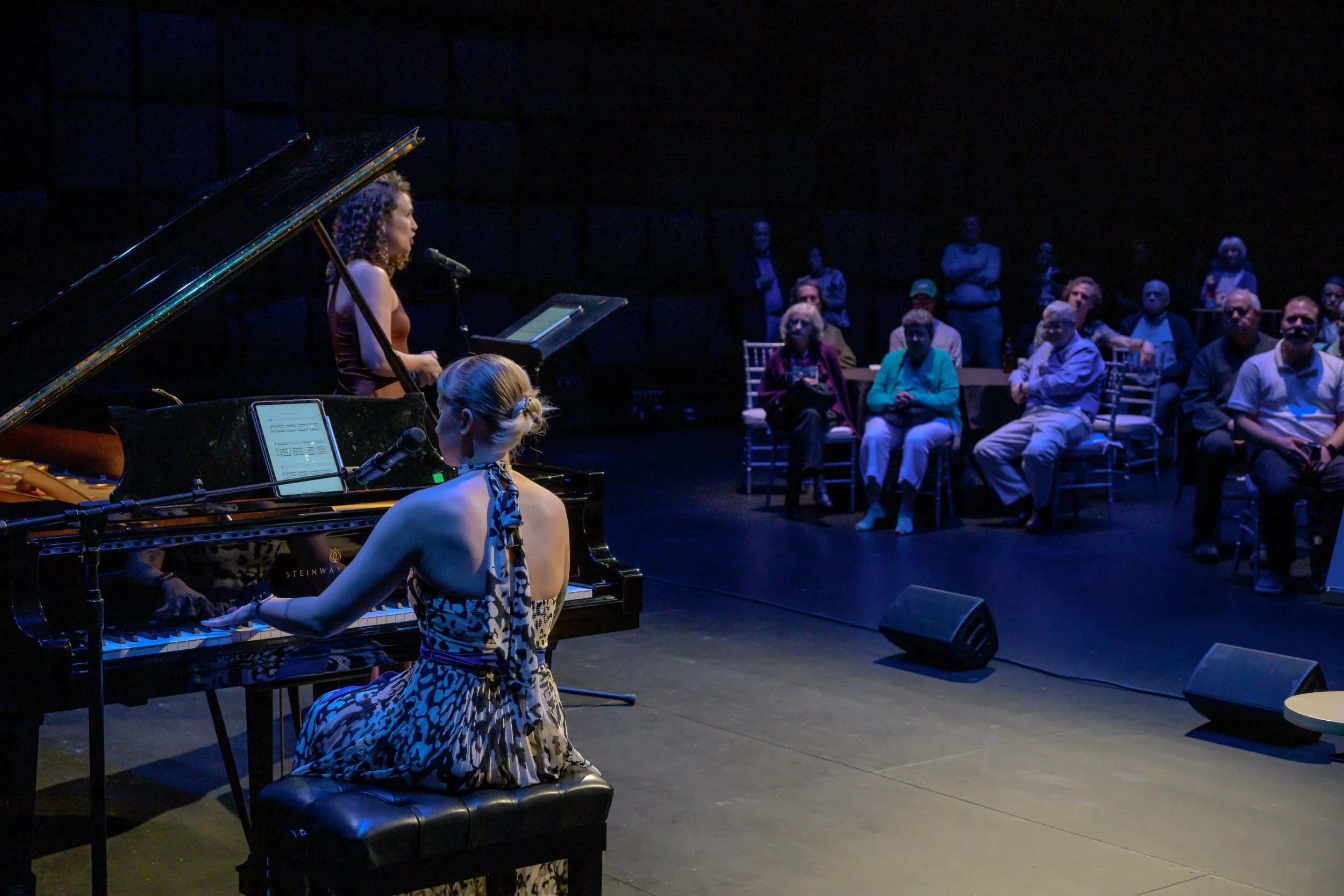  Vocalists Devony Smith and Britt Hewitt perform at Late Night Lounge in EMPAC Studio 1 June 7, 2025 PC: Gary Gold Photography 