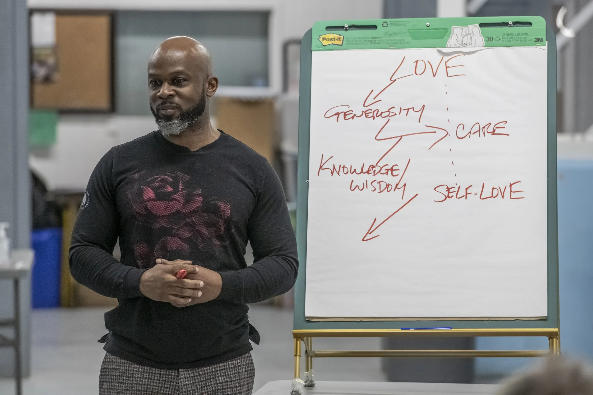  Words like “Love” and “Hate” were the starting points for the story prompts. 
