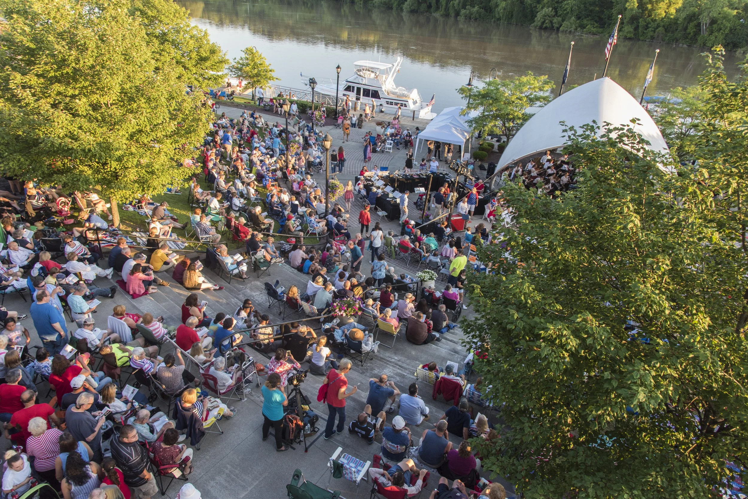  Riverlink Park in 2017 as part of the Water Music NY Festival. 