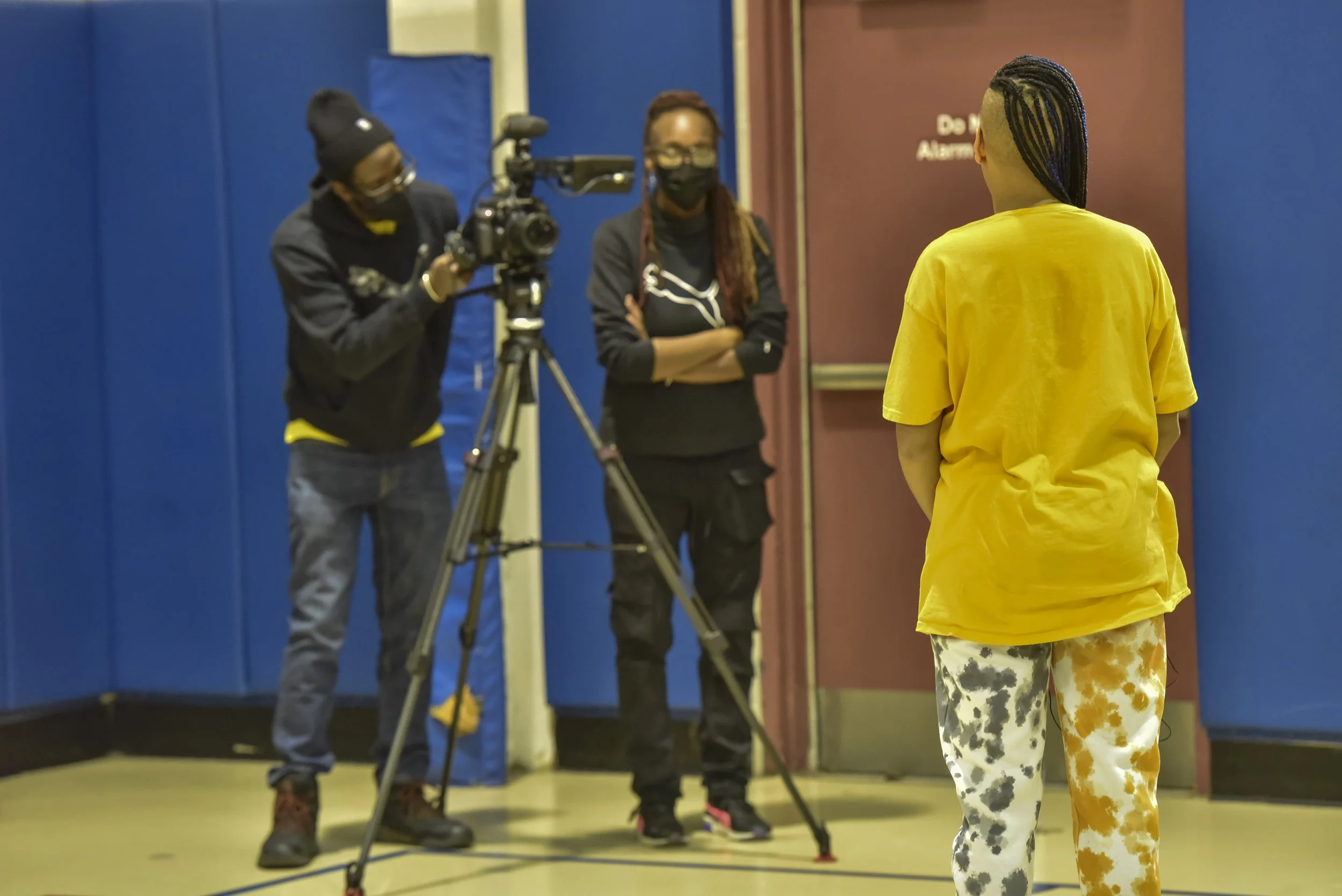  Adia Whitaker being interviewed by Rogue FX. 