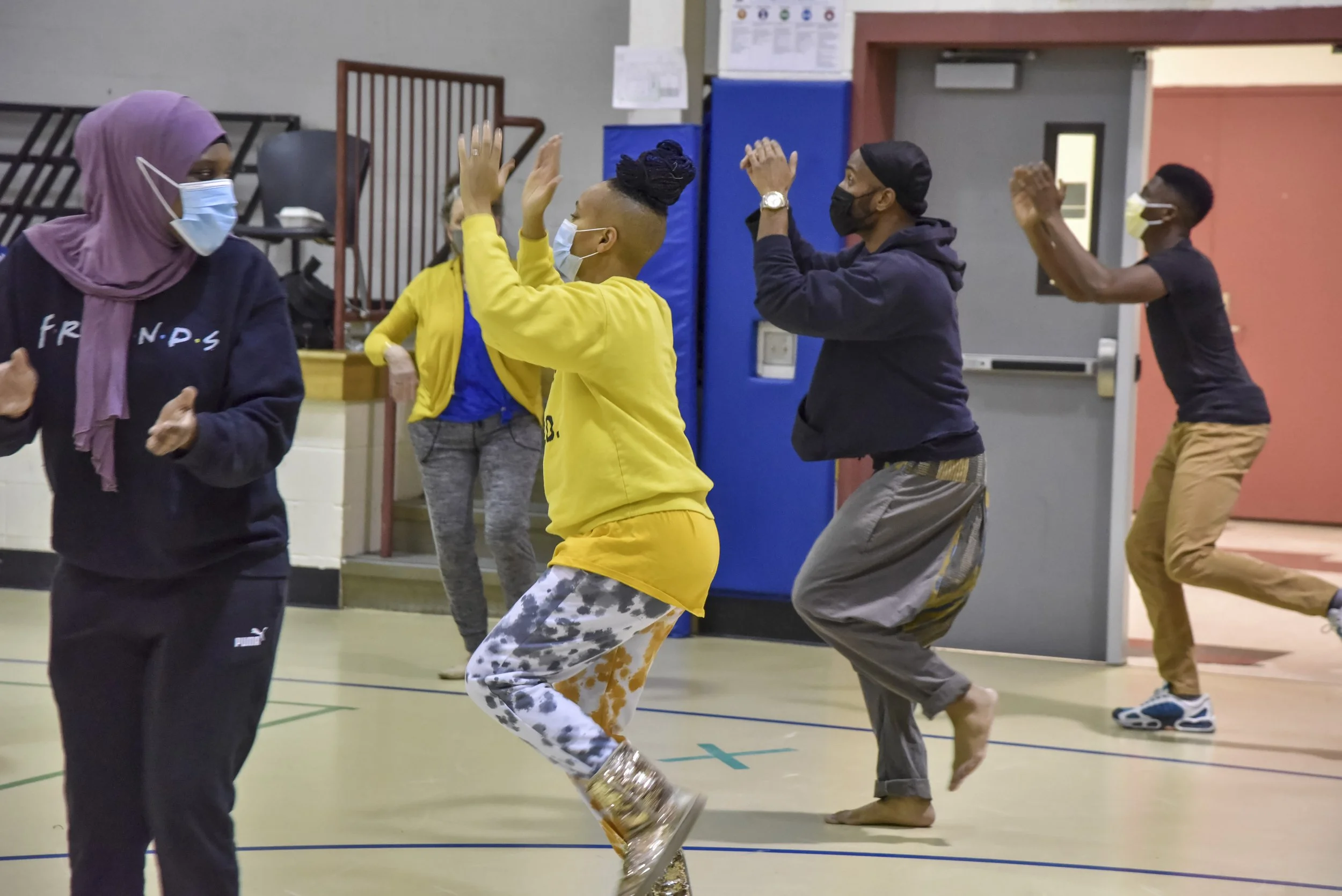  Adia and Jordan leading the dance. 