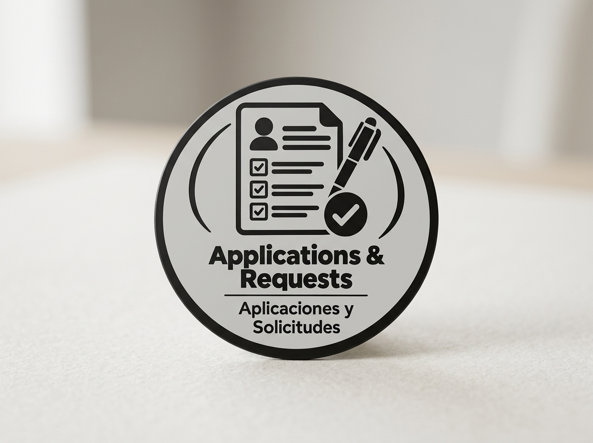 Applications & Requests / Aplicaciones y Solicitudes