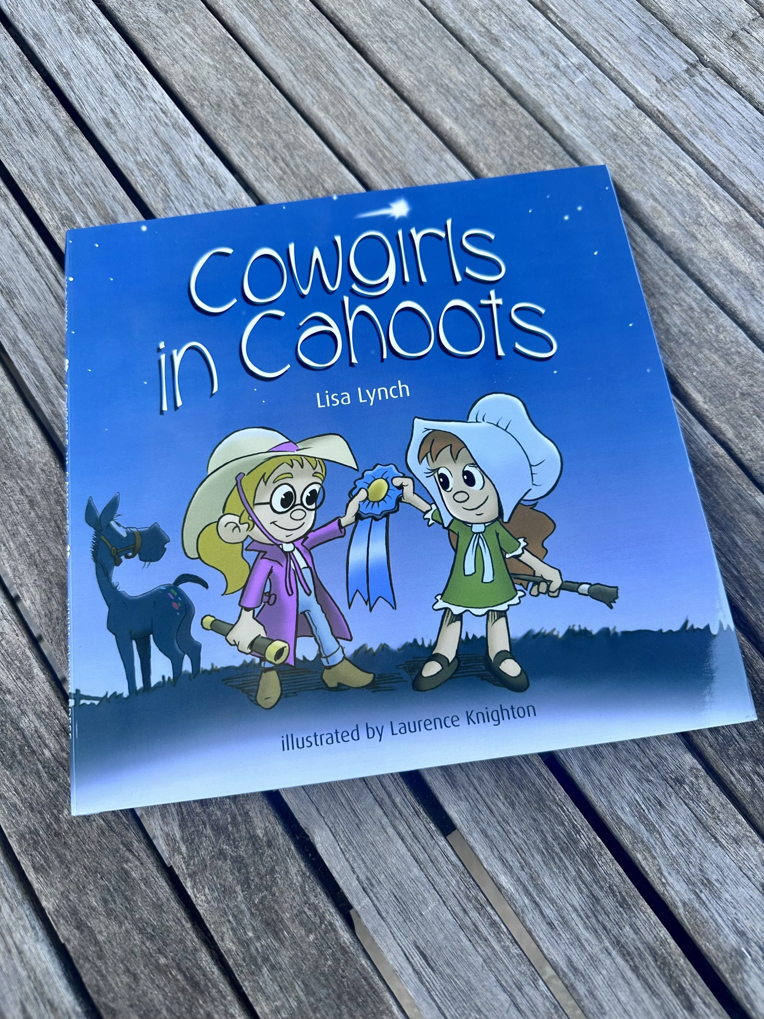 Cover of a children's book titled "Cowgirls in Cahoots"