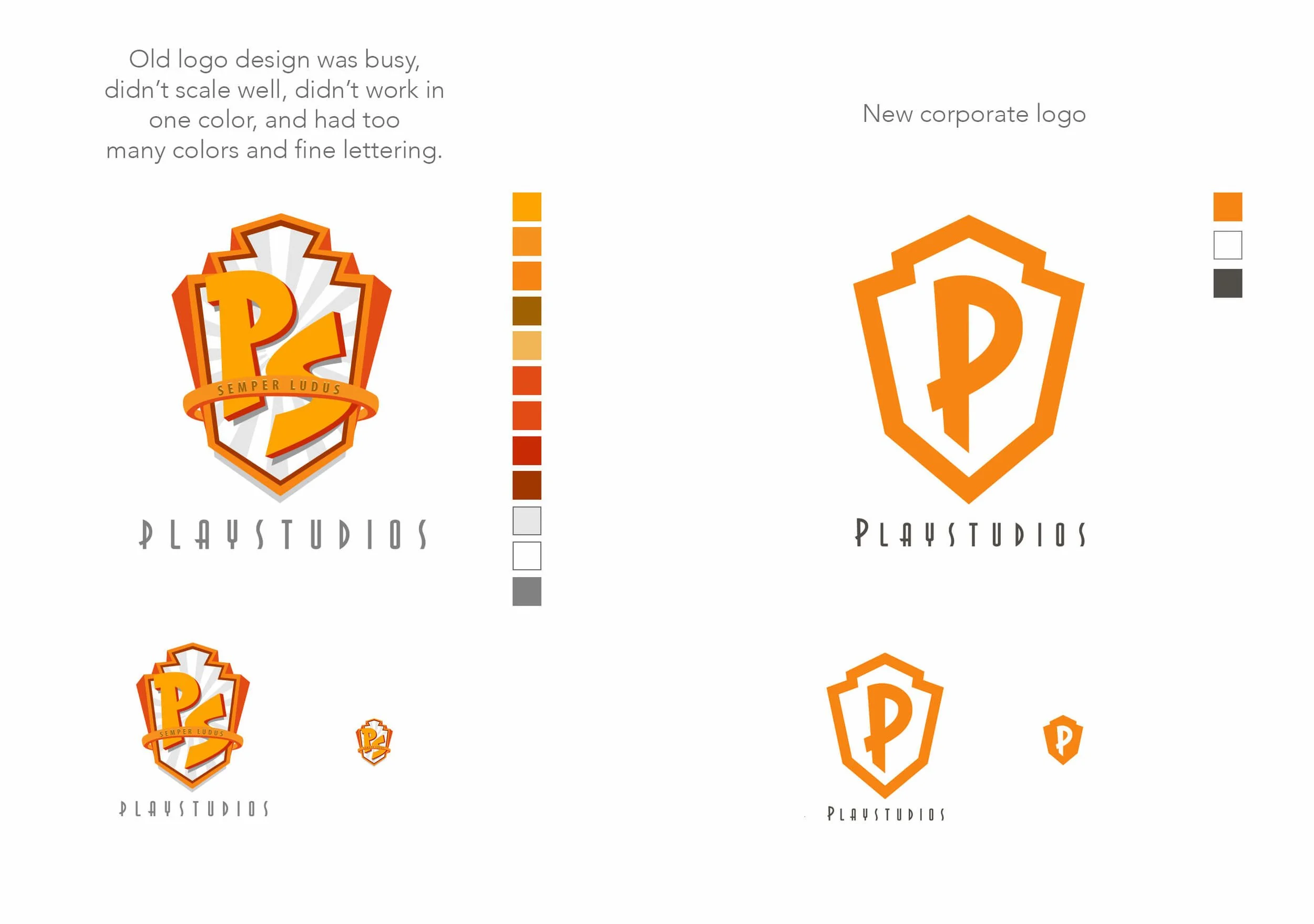I pitched and art directed the identity refresh for PLAYSTUDIOS to solve the functionality issues