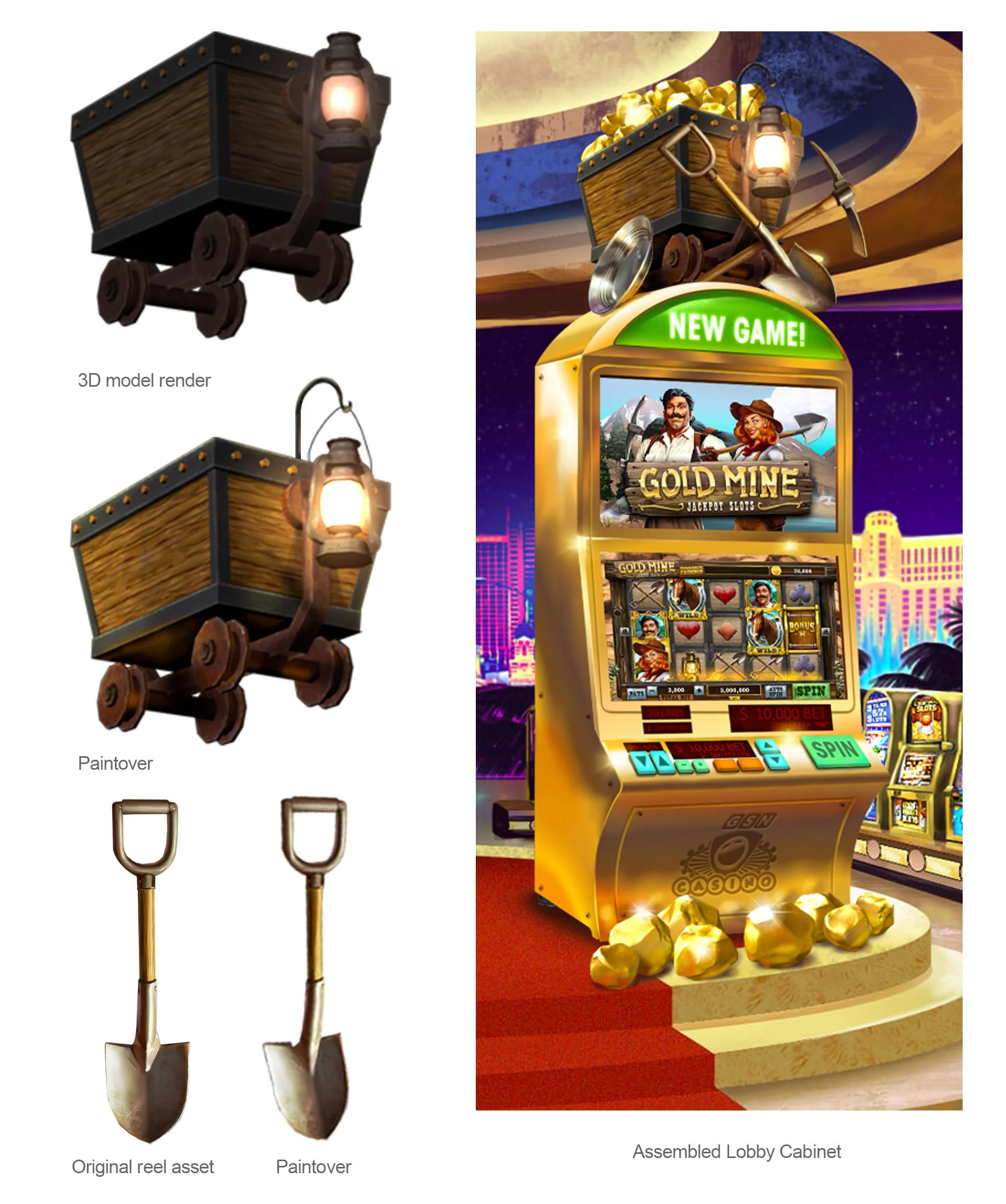 Game cabinet lobby promo on GSN Casino