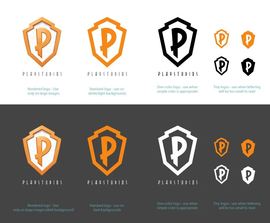Playstudios logo use rules