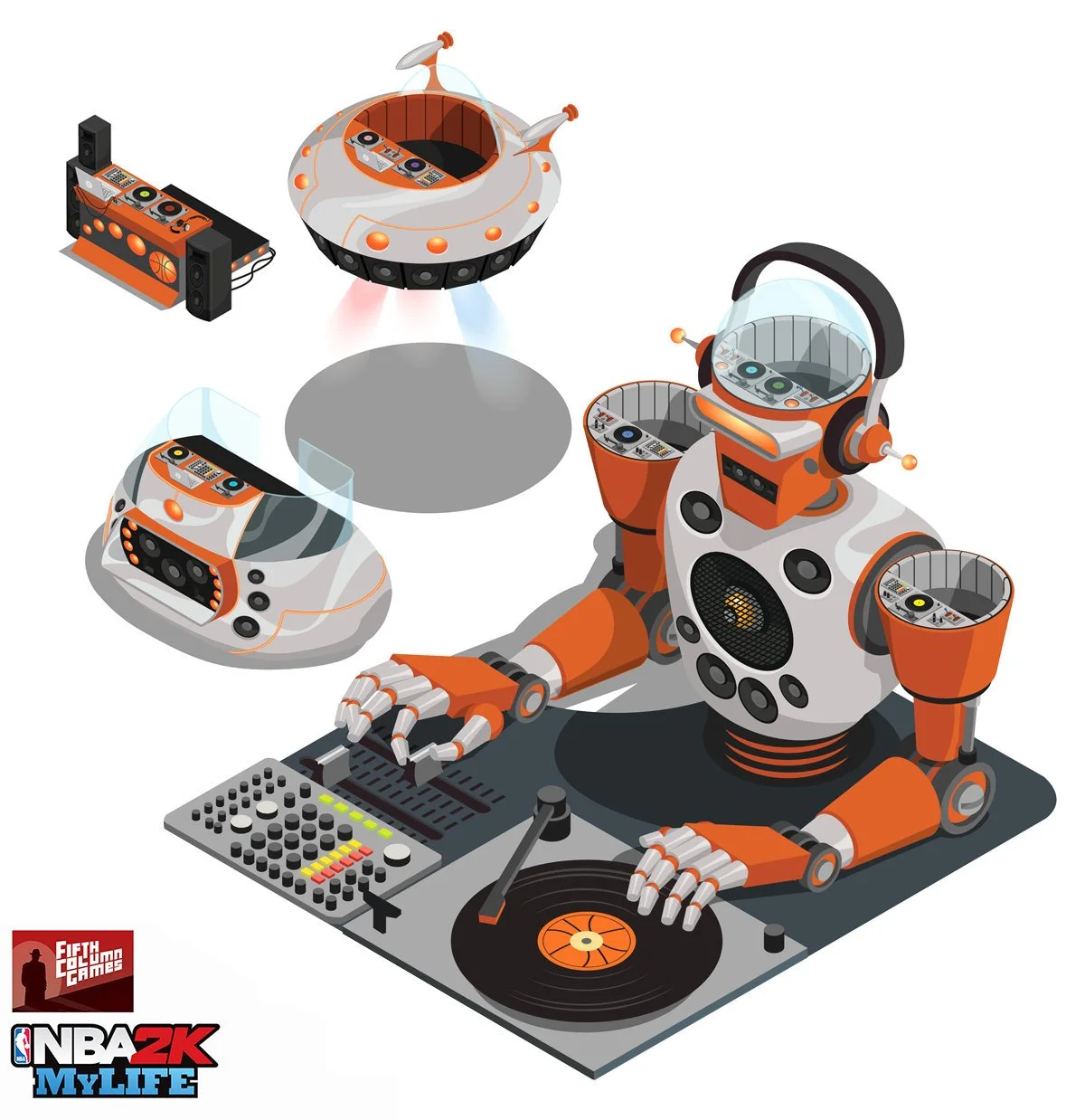 4 levels of DJ booth upgrade