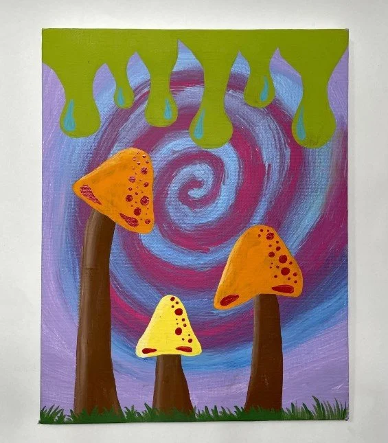 alice land acrylic painting