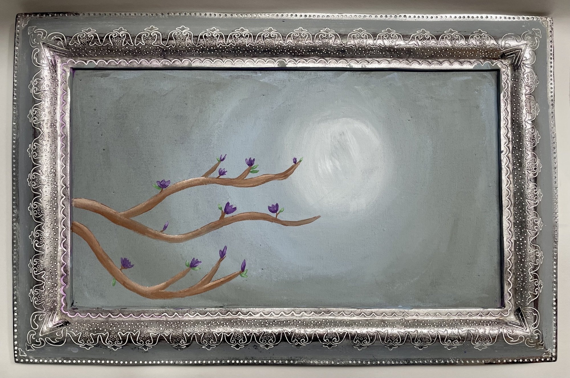 fairy garden acrylic painting