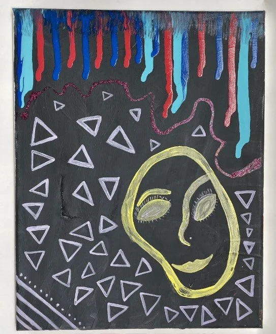 miscellaneous thoughts acrylic painting