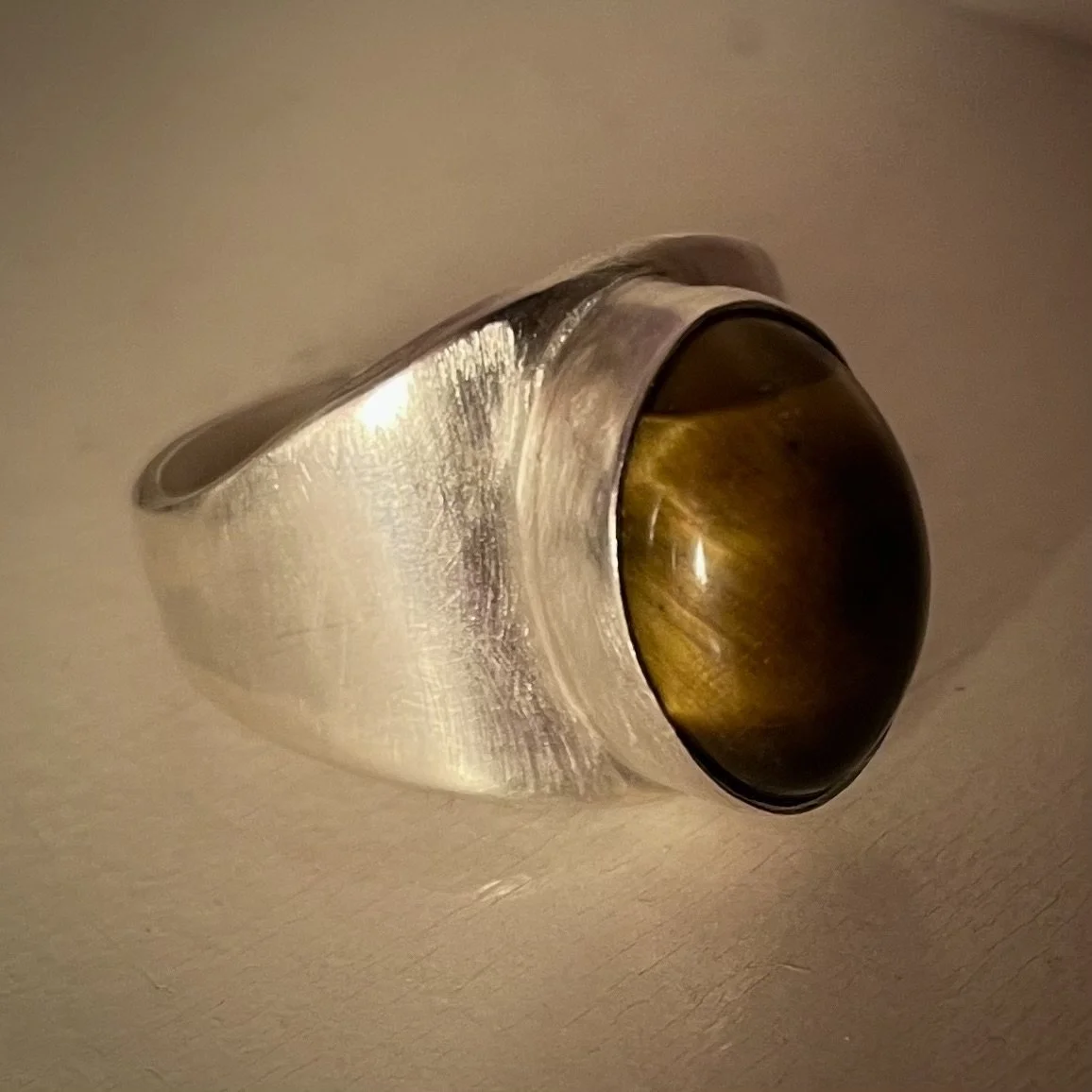 tiger's eye ring