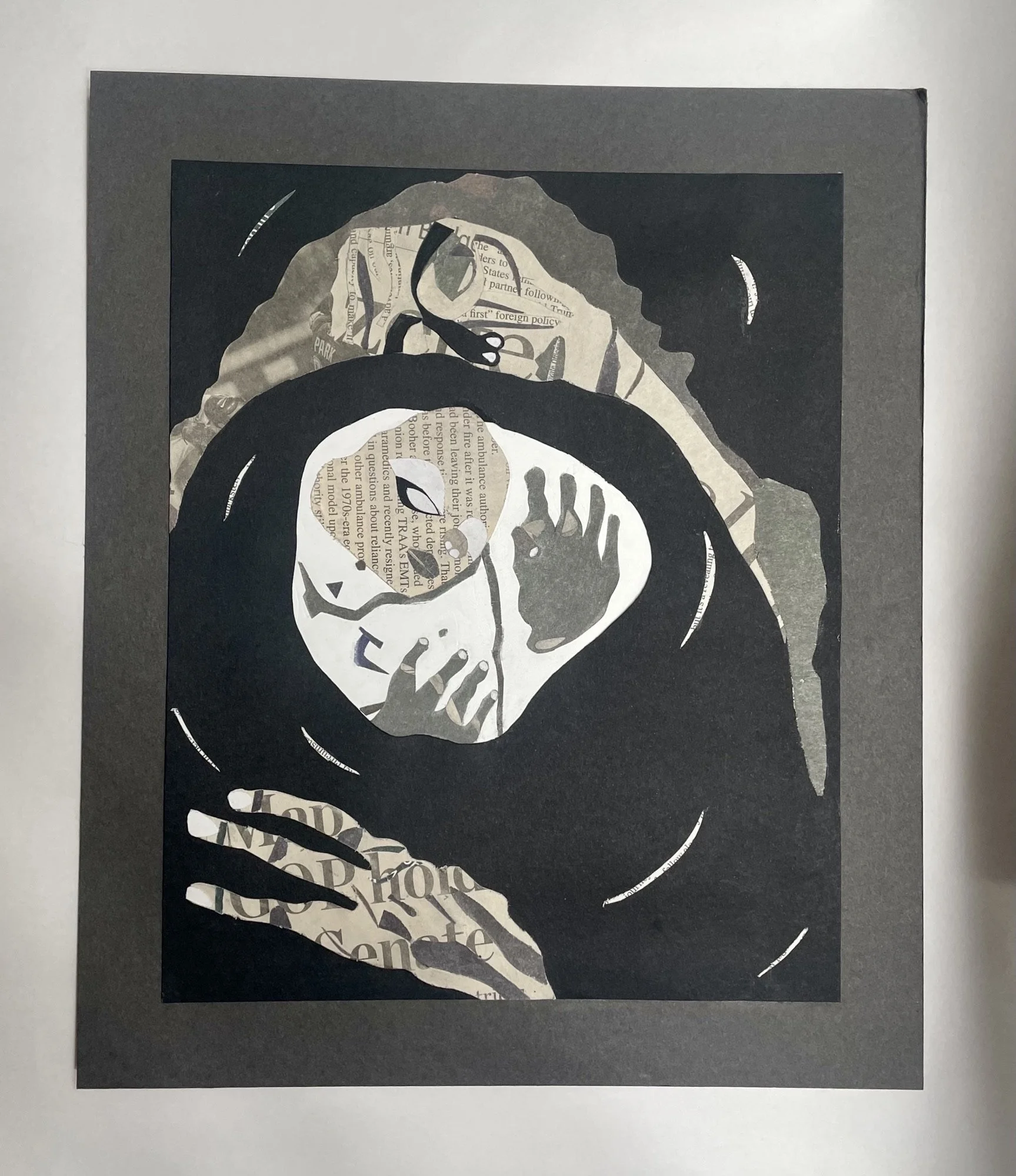 dead mother mixed media
