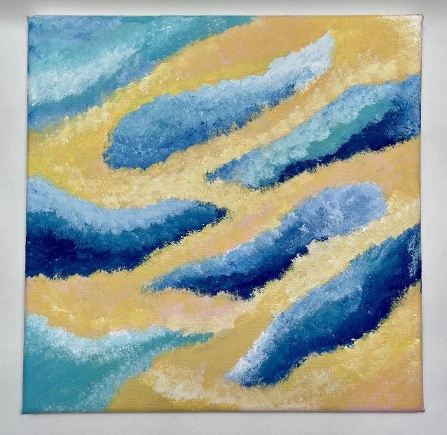 monday morning acrylic painting