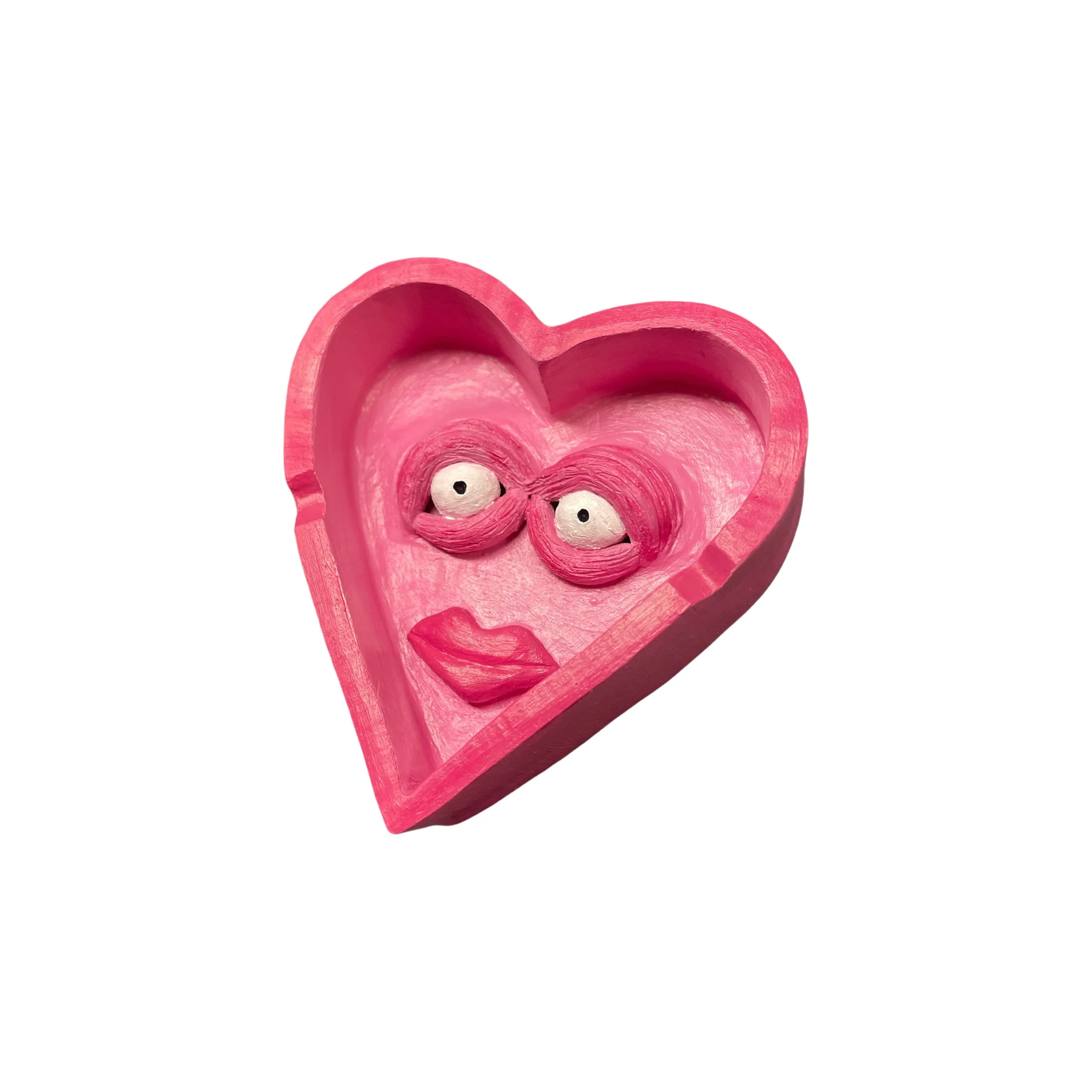 pink ash tray sculpture