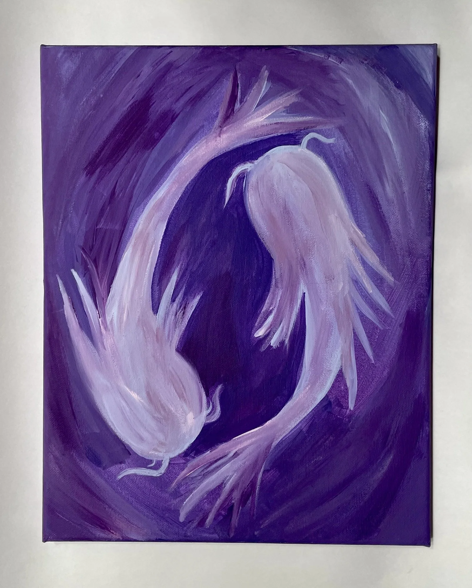 true pisces acrylic painting