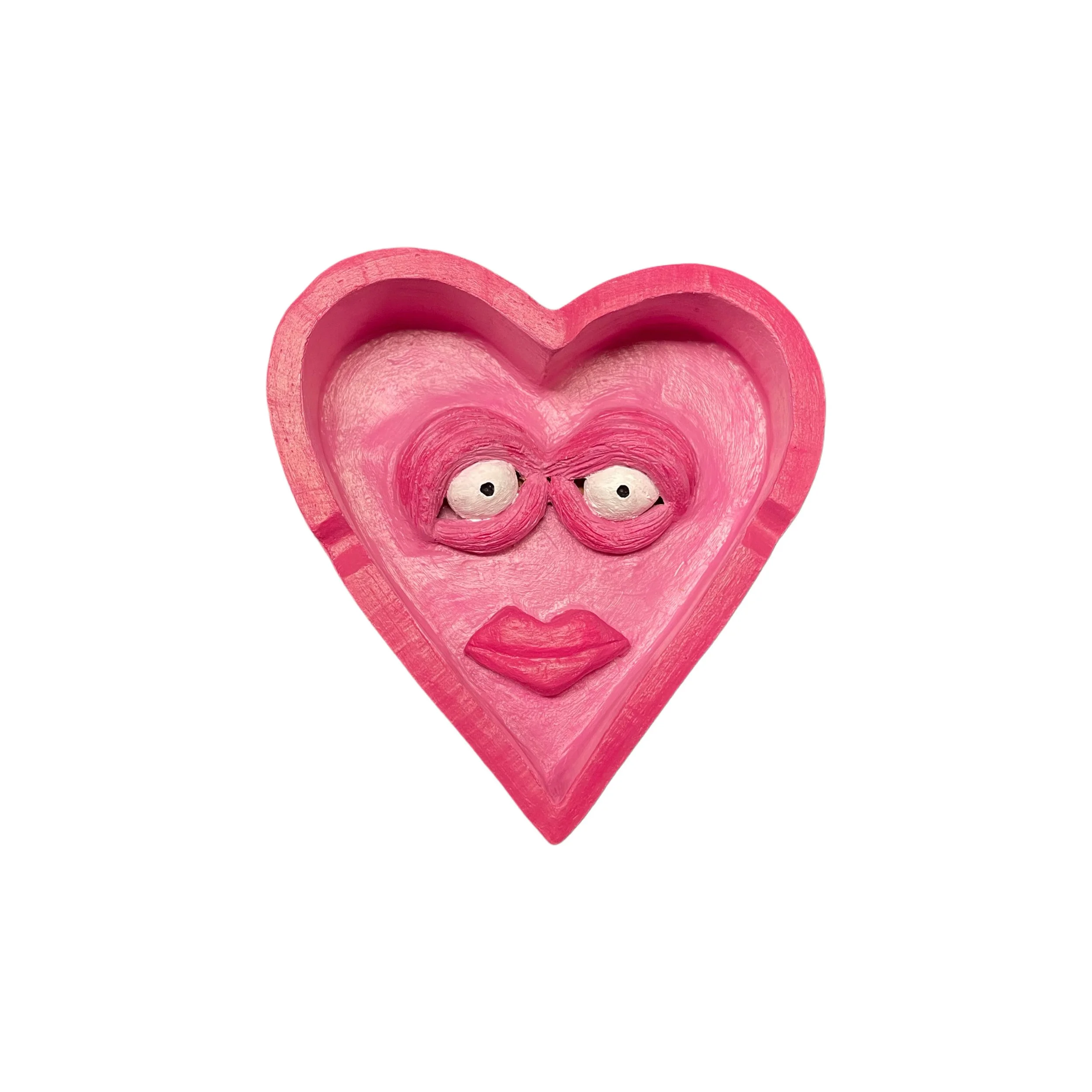 pink ash tray sculpture