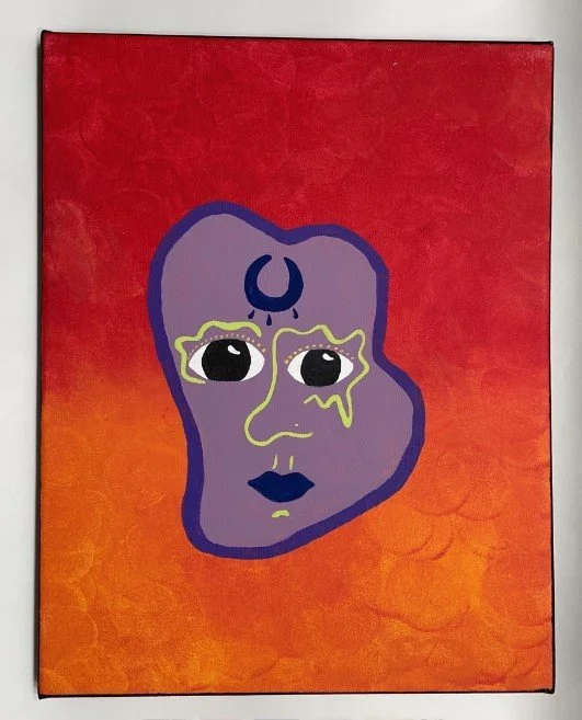 mr. guy acrylic painting