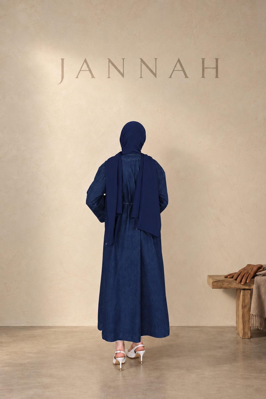 Dark Blue coat — back