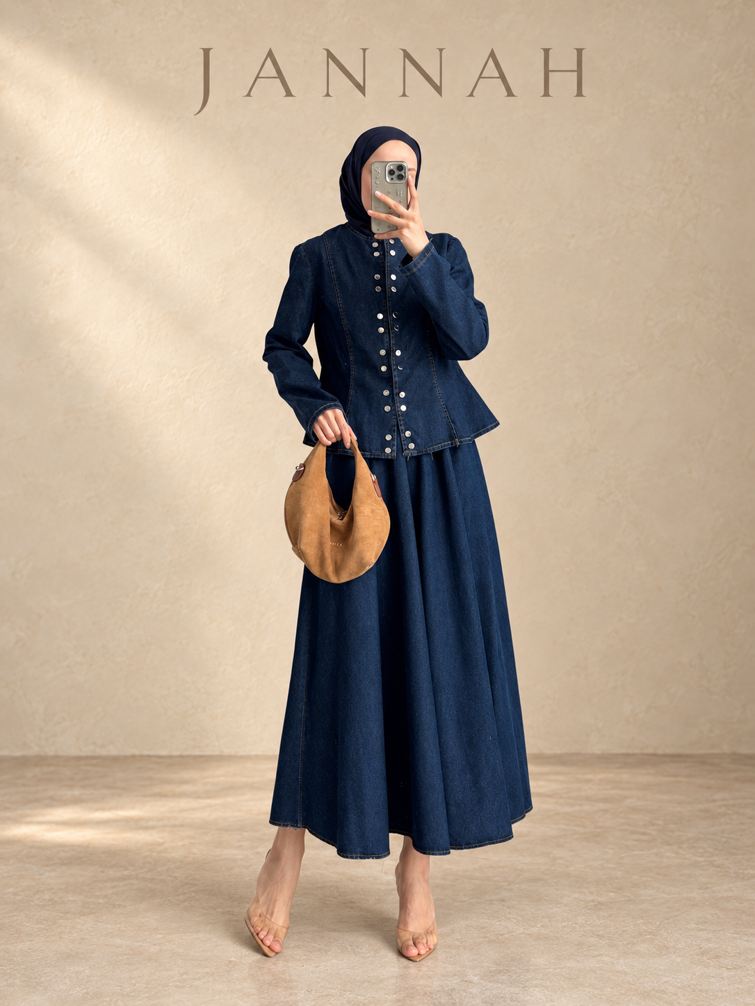 Jannah Soft Denim Set
