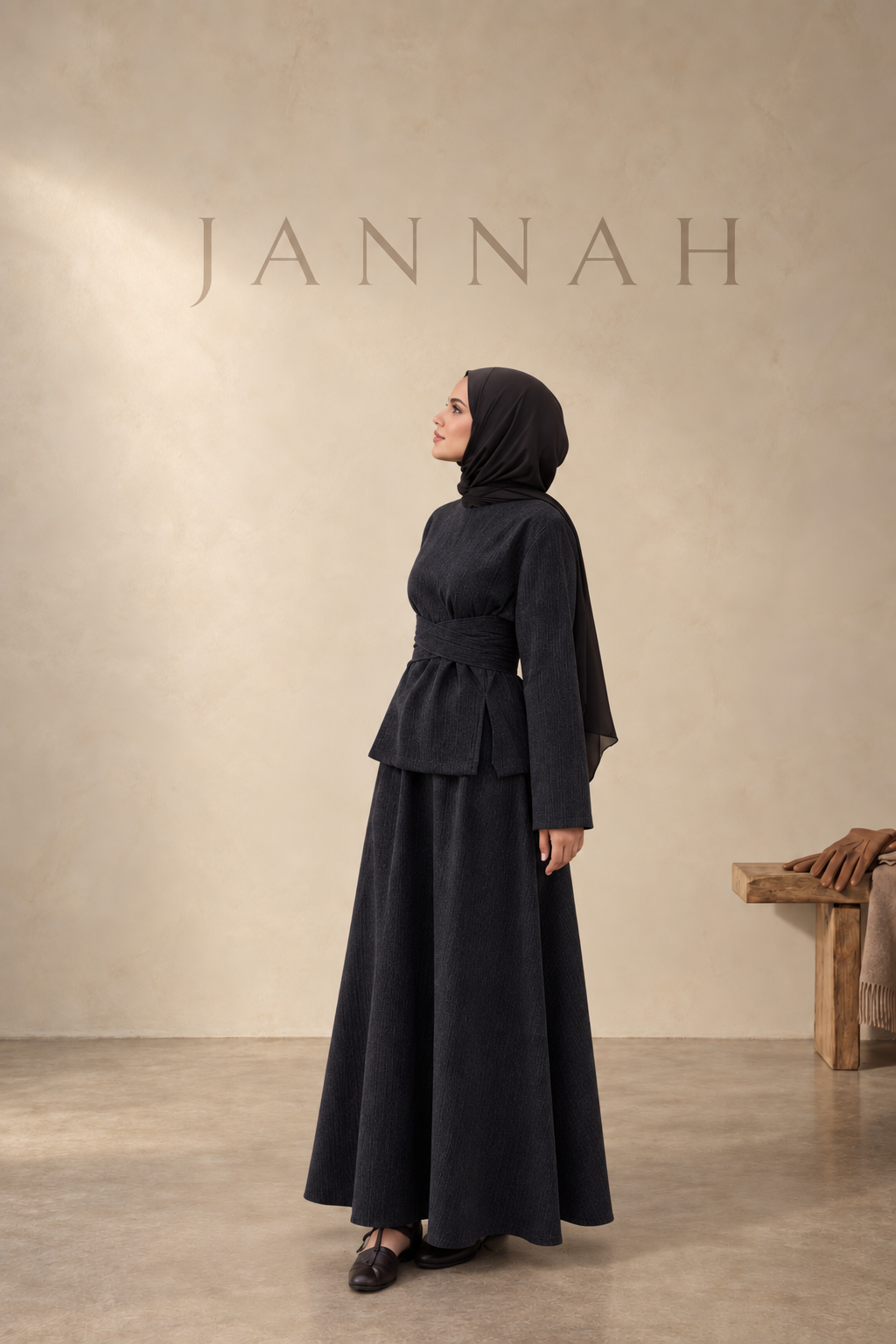Jannah Textured Skirt Set