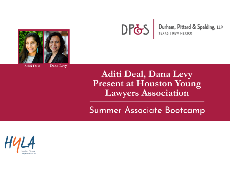 Aditi Deal, Dana Levy Speak at HYLA ‘Summer Associate Bootcamp’