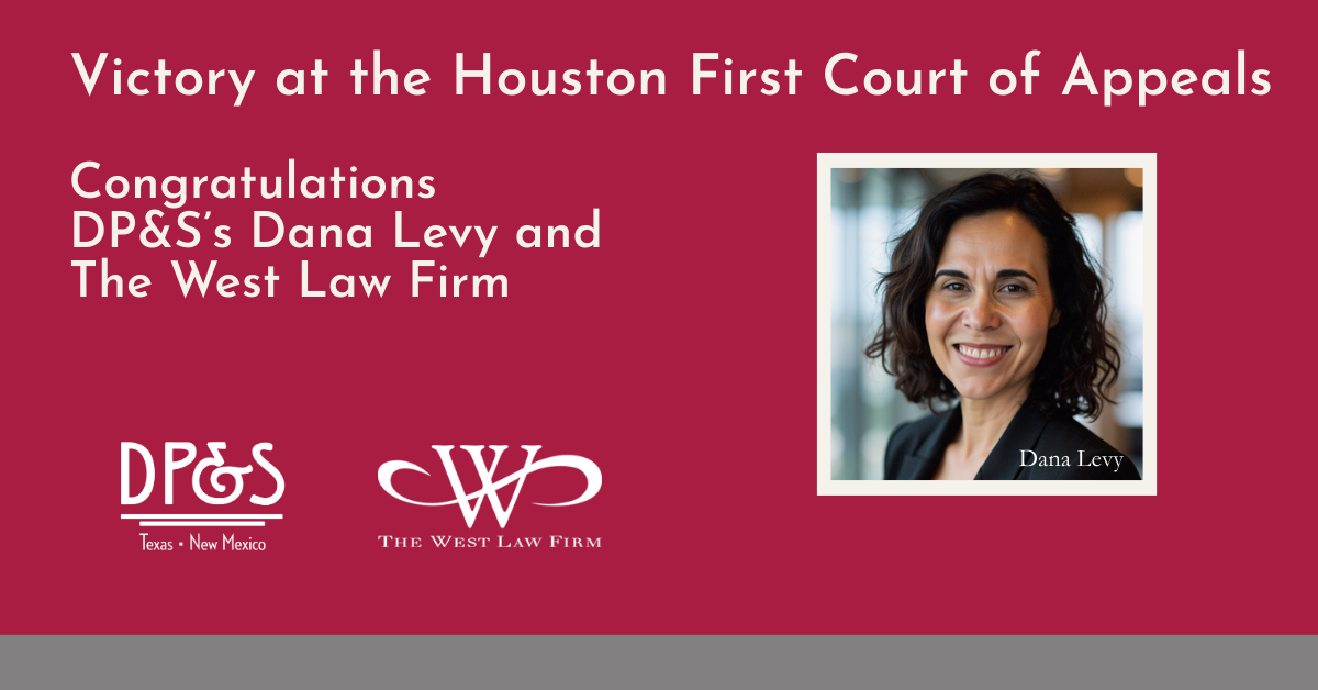 Victory at the Houston First Court of Appeals