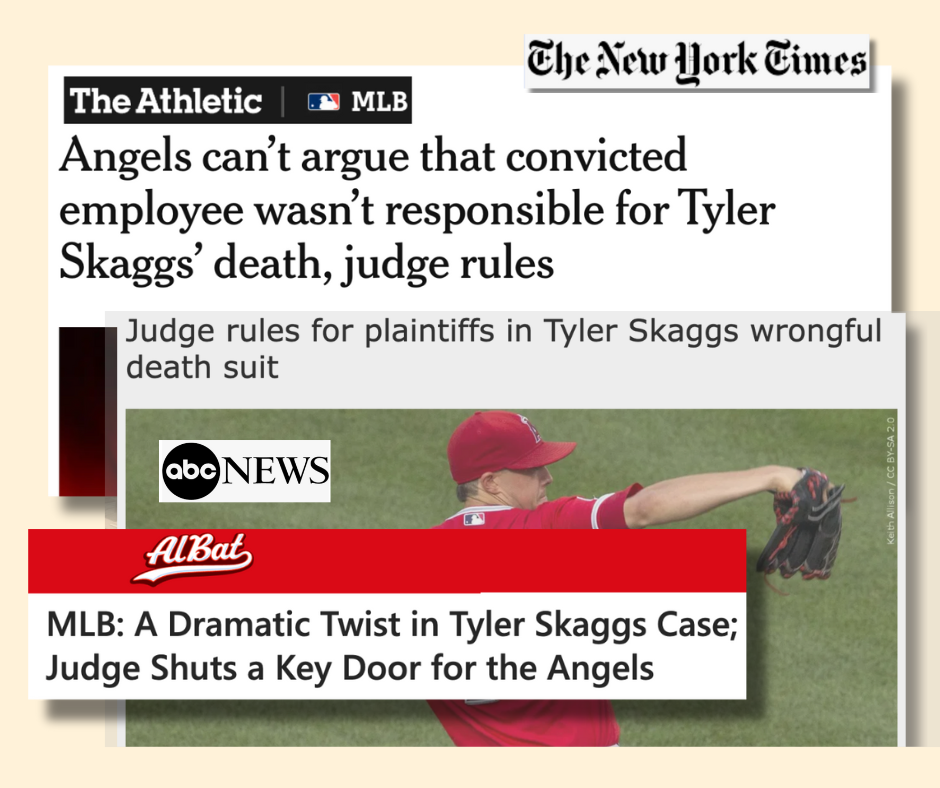 DP&amp;S’s Lara Hollingsworth Secures Pivotal Ruling Shutting Down Angels’ Defense in Tyler Skaggs Wrongful Death Civil Trial