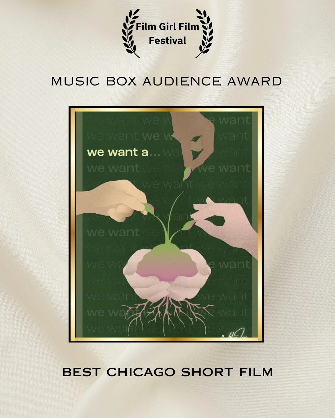 One more award to give out! Thank you so much for being a part of our festival 🏆✨️

#filmfestival #womeninfilm @mj_jardiniera