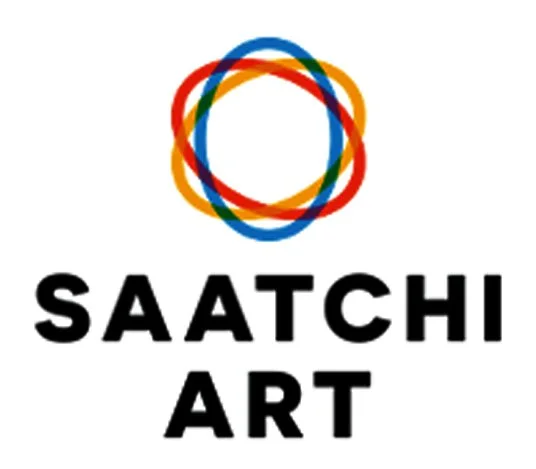 Colorful overlapping circles logo with the text 'SAATCHI ART' below.