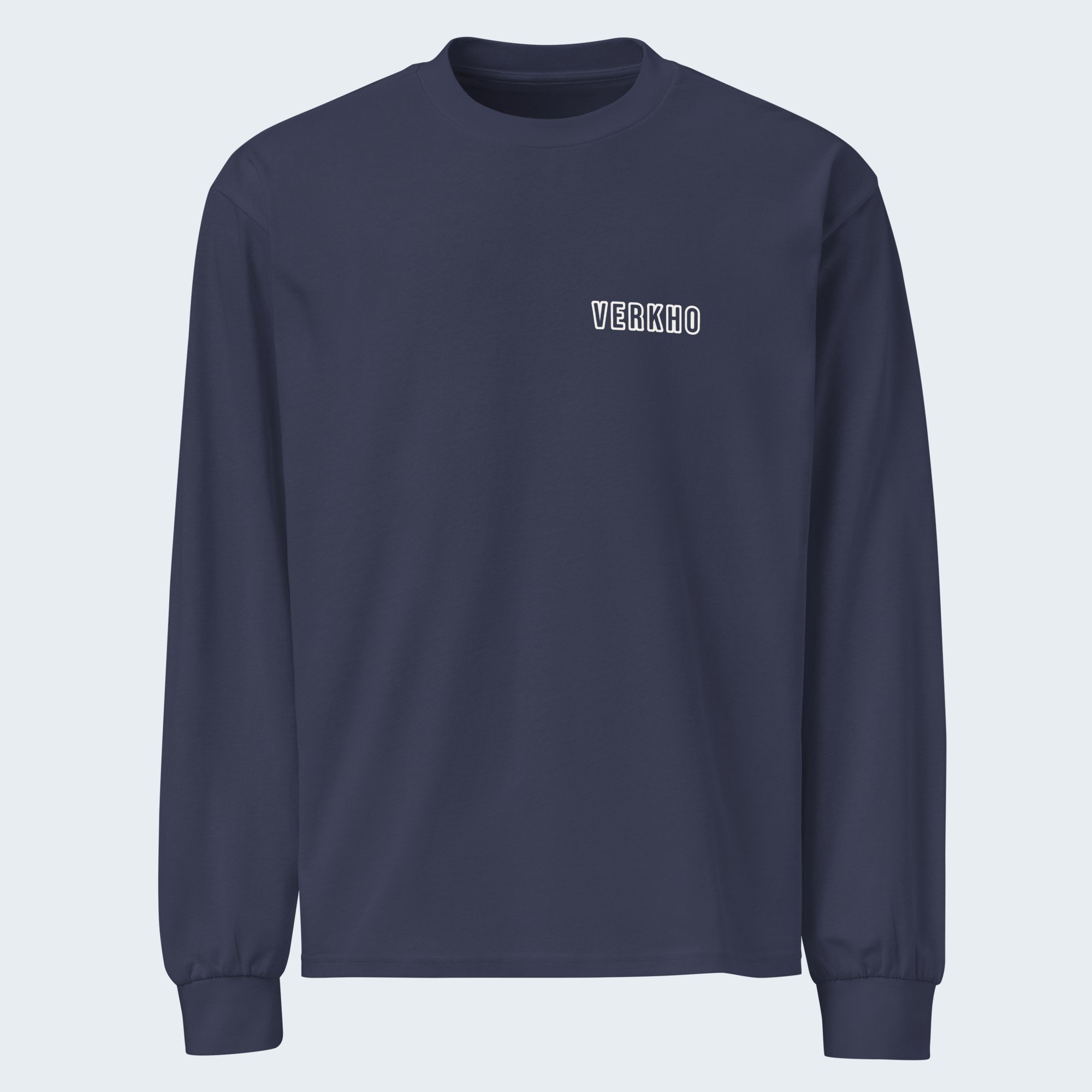 Outline Long Sleeve Tee · Front & Back